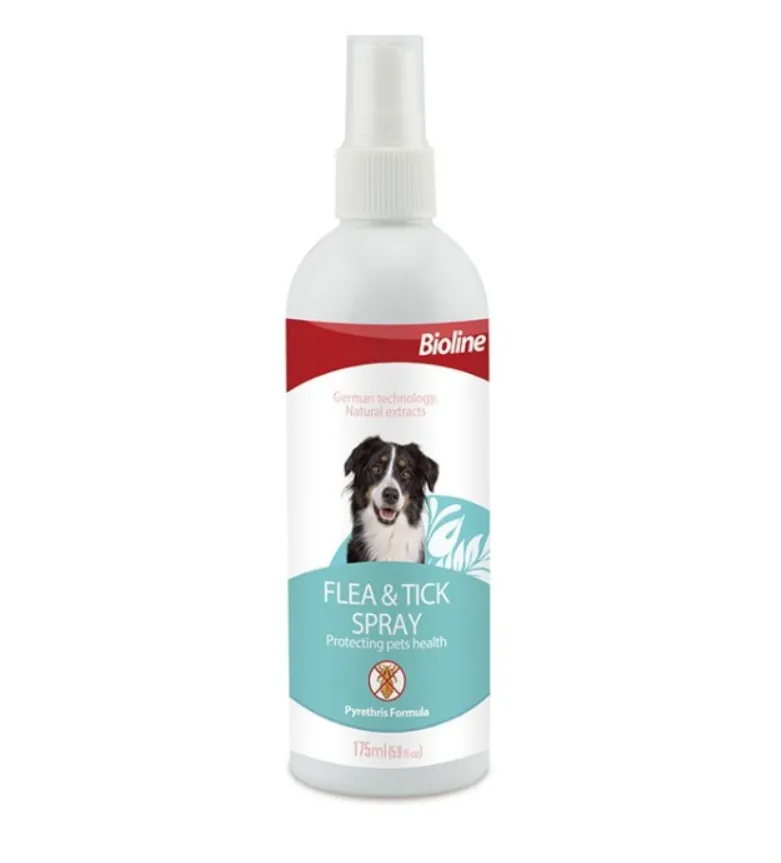 Bioline Flea & Tick Spray For dogs 175ml 