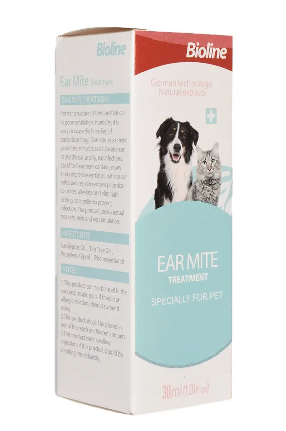 Bioline Ear Mites Treatment for Dogs and Cats 30ml