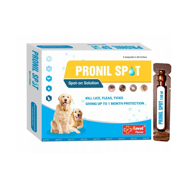 PRONILL SPOT 0.5ml Treatment of lice, fleas, ticks on dogs. 0.5 ml ampoule