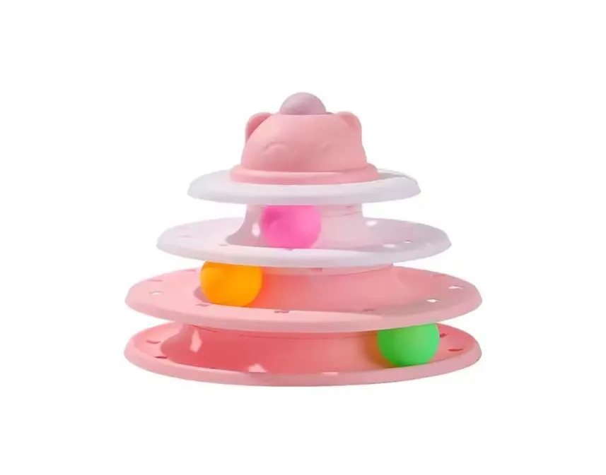 Pet Ball Tower Rotatable Ball Cat Toy
