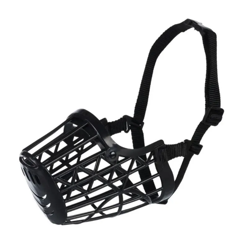 Plastic Dog Muzzle with Snout Nylon Strap