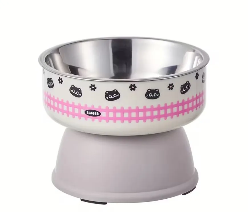 A Pet Stainless Steel Bowl Non-Slip Large Capacity 