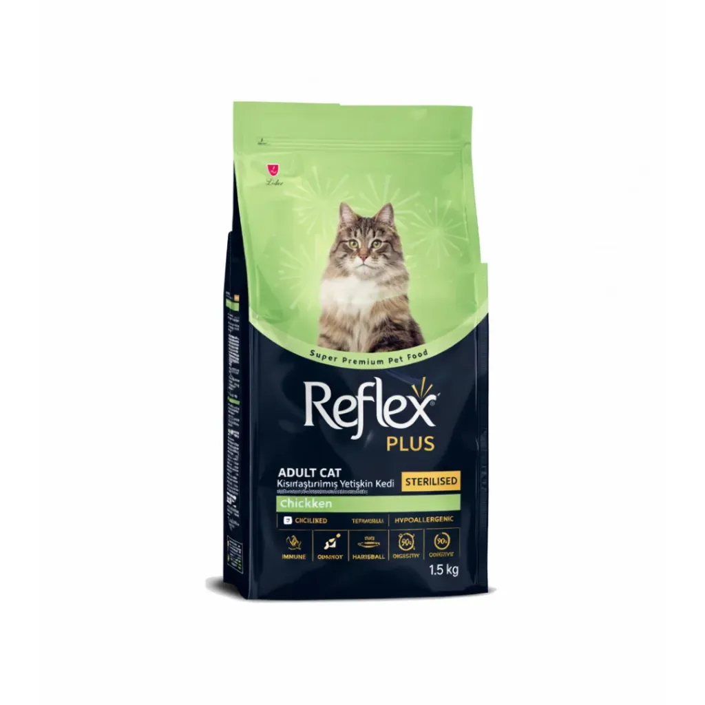 Reflex Plus Sterilised Adult Cat Food (Chicken) 1.5kg